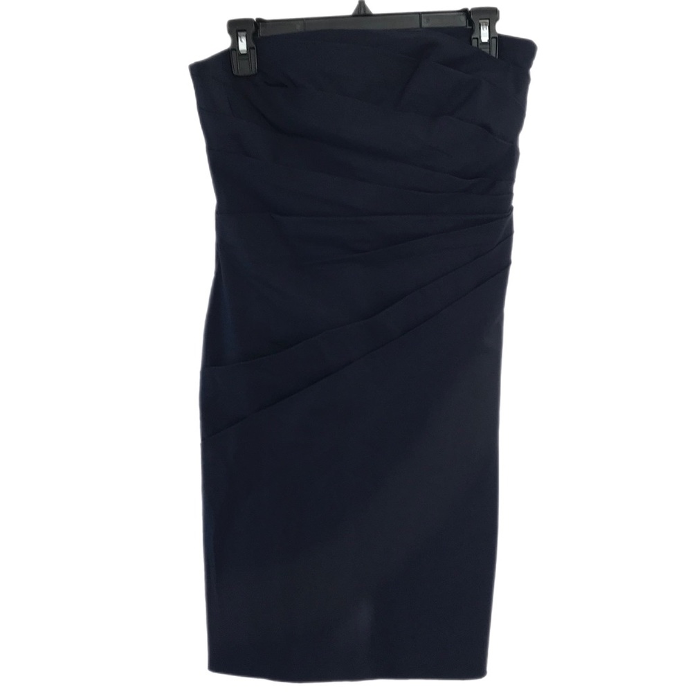Ann Taylor Navy Strapless Cocktail Dress